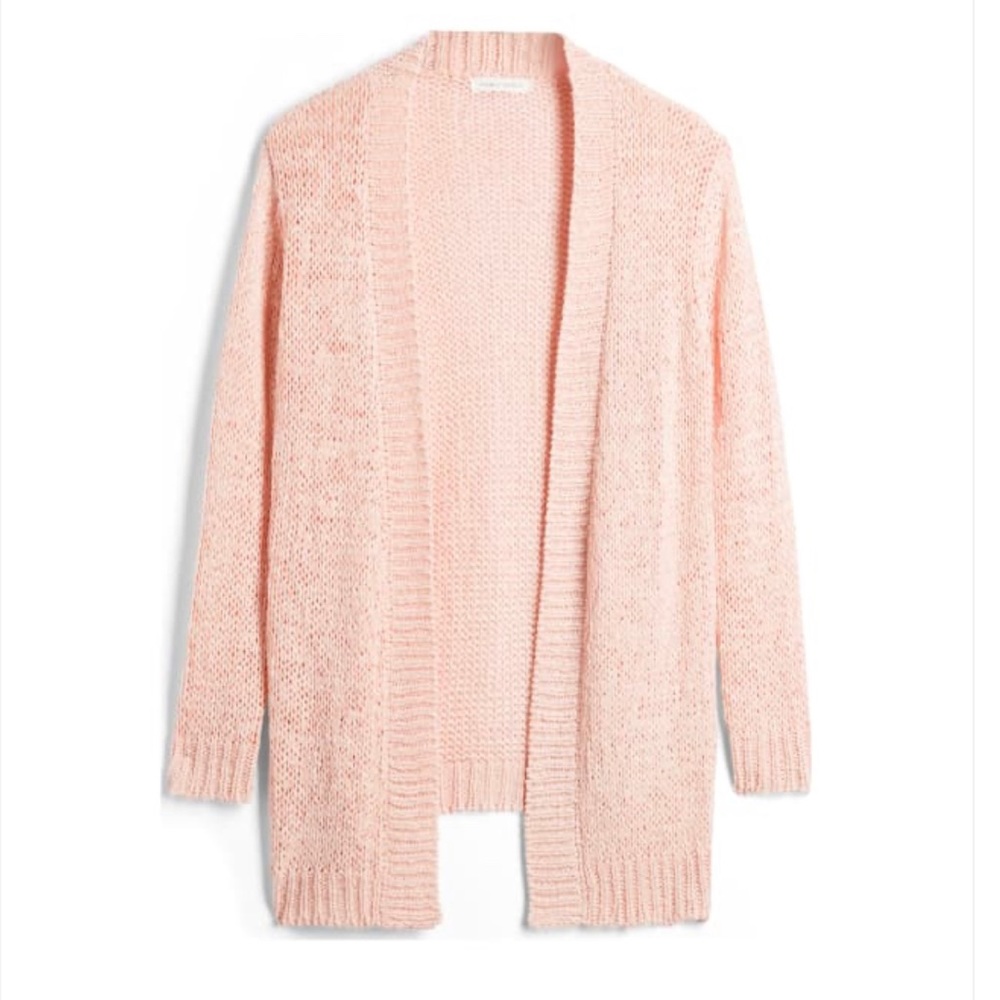 Honey Punch open weave pink cardigan